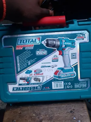 TOTAL Cordless Drill 20v With Two Batteries and Fast Charger