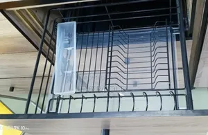 60cm Black Drawer Plate Rack With Complete Accessories
