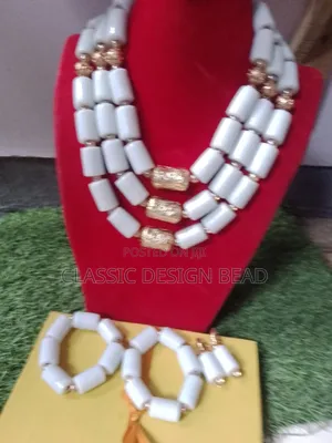 White and Adorable Beaded Necklace