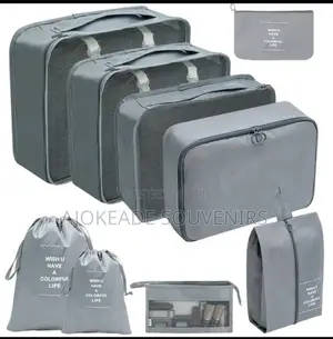 9pcs Set Travel Organizer Storage Bag