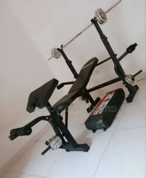 Home Use Weight Bench With 50kg Bar Bell