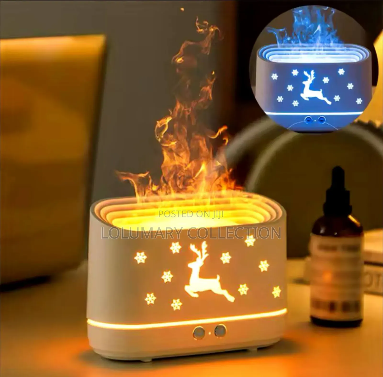 Noiseless Simulation Flame Mist Humidifier Aroma Diffuser