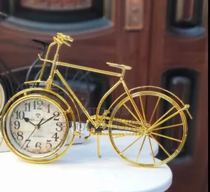 Retro Iron Bicycle Clock Ornament