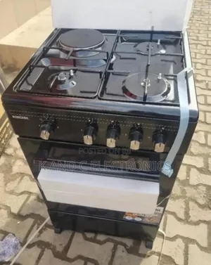Bruhm Standing Cooker With Oven Black Colo6