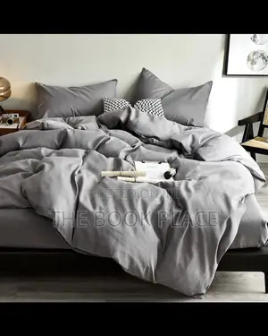 Ash Color Cotton Bedsheets and Pillows Case