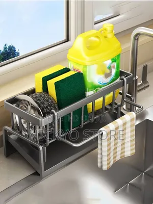Faucet Sponge Holder, Kitchen Sink Caddy Organizer