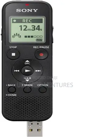 Sony Mono Digital Voice Recorder With Built-in-Usb - Black