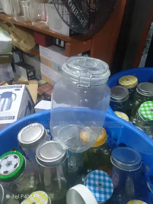 1 Pc Large Capacity Clear Glass Jar 1.5ltr