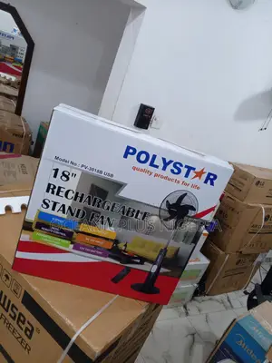 Best=Selling-18inches Polystar Rechargeable Fan
