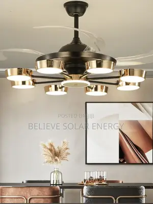 Led Chandelier Fan