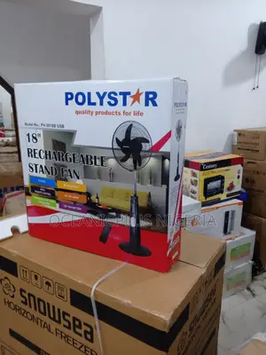 Super Cool=18inches Polystar Rechargeable Fan