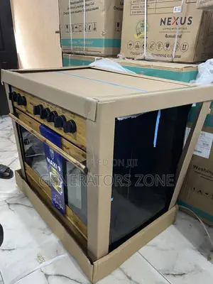 Timer Maxi 60*90 {4+2} Burner Gas Cooker Wood{F9E42G2}