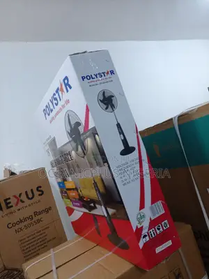 Branded-18inches Polystar Rechargeable Fan