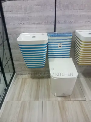 Blue and White Executive W.C Water Closet