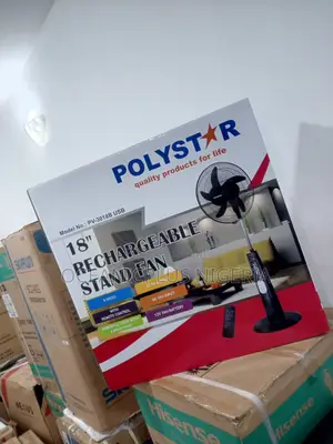18inches Polystar Rechargeable Fan Much Affordable