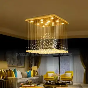 4ft Rain Drop Crystal Chandelier Light