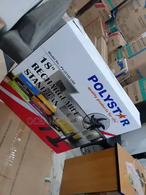 Quick Selling-Polystar 18inches Rechargeable Fan
