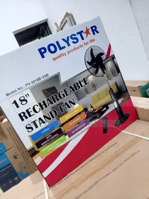 Polystar 18inches-Reachargeable Fan Now Selling