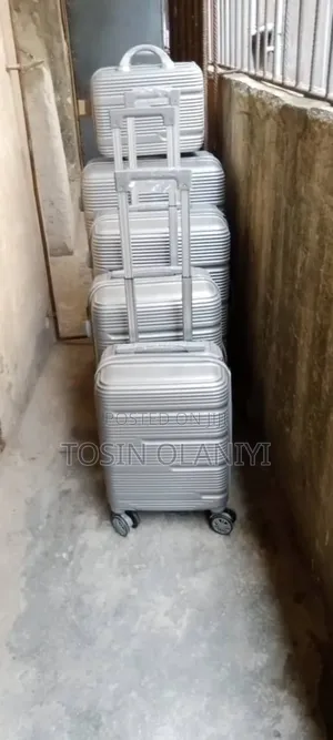 Silver Rubber Luggage Box of 5