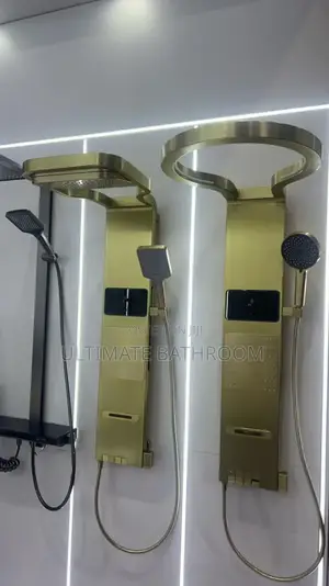 Brush Gold Panel Shower Faucet