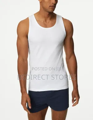 Marks and Spencer 3pk 100% Pure Cotton Sleeveless Men Vests.