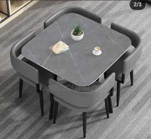 Imported Classic Restaurant Dining Set With 4 Chairs
