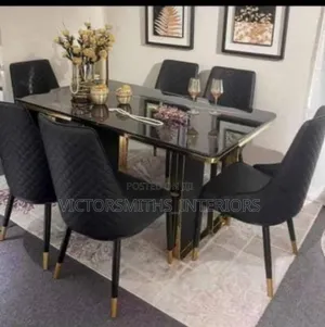Quality Black Dining Table With Chairs