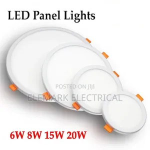 LED Panel Light 6w,12w Round Square Panel White Light