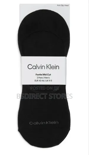 Calvin Klein Anti-slip 2 Pack Stretch Cotton Sneaker Liner