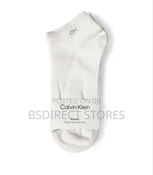 CALVIN KLEIN 3-Pack Casual Trainer Sneaker Socks, White