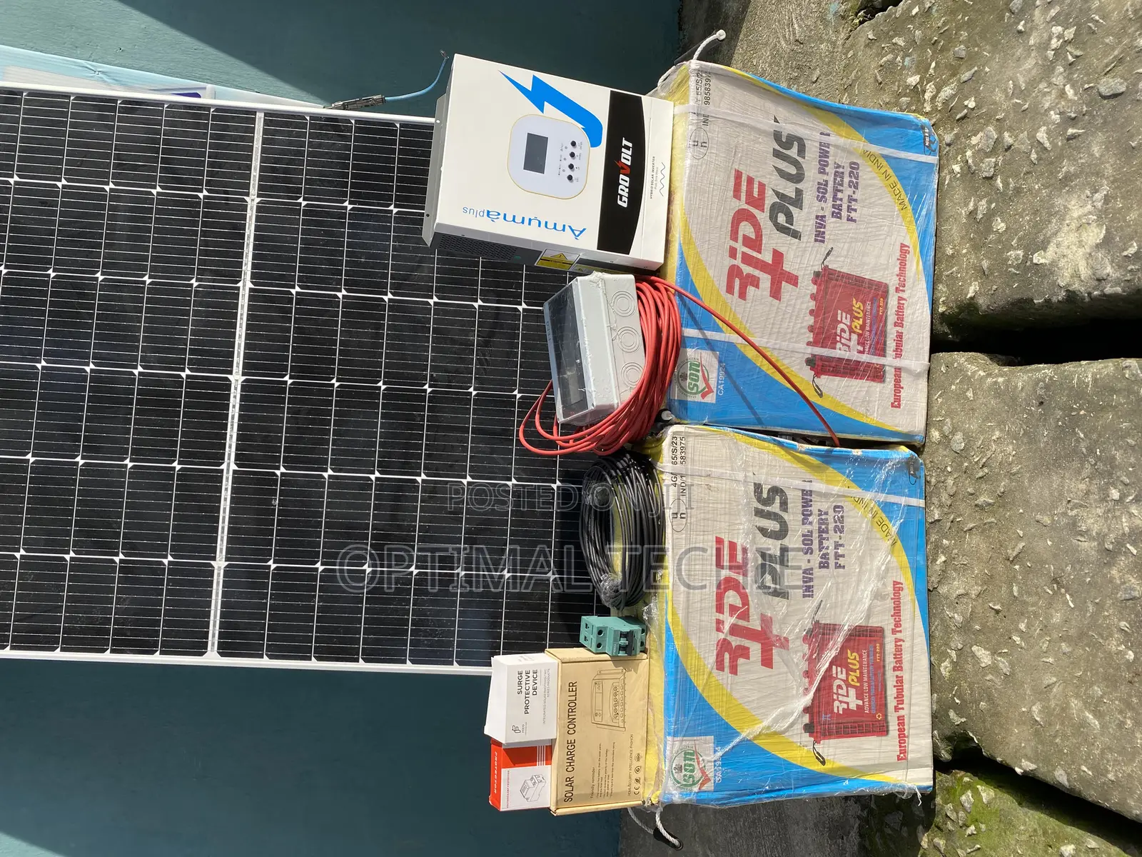1.5kva 2 Batteries Complete Solar Solution