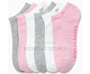CALVIN Klein Women's 6-Pack Logo Flat Knit No Show Socks