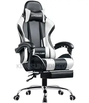 Gaming Chair With Footrest, High-Back Desk/Pc Chai