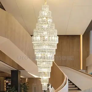 Luxury Staircase Living Room Duplex Chandelier Light