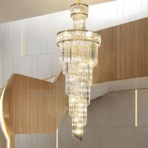 Villa Hallow Staircase Living Room Crystal Chandelier Light