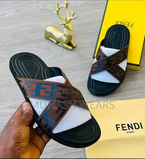 Fendi Leather Slipers