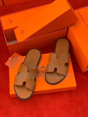 Hermes Wooden Luxury Slipers