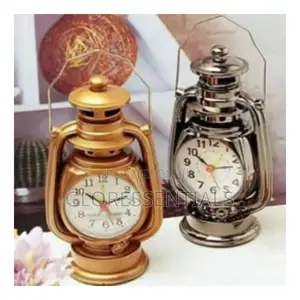 Decor Design Lantern Alarm Clock Gold