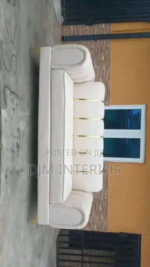 3 Seater Sofa With Golden Strip Available for Delivery