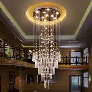 7ft Long Crystal Chandelier Light