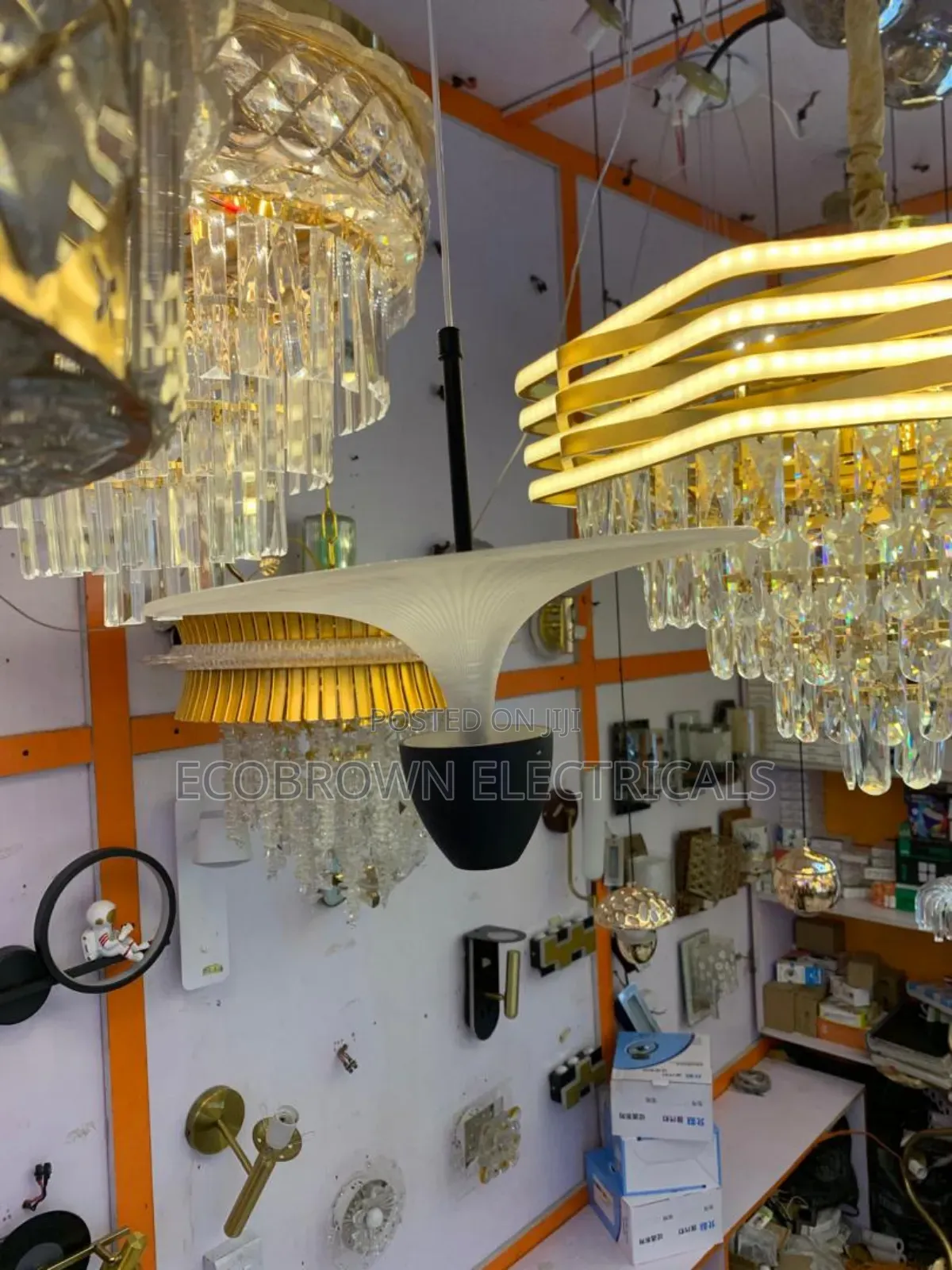 Changing Colors Chandelier Fitting