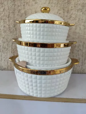 Exotic White Thick Glass Plates With Gold Plated Edges
