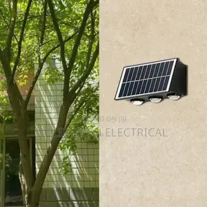 Solar Outdoor Light With Night Sensor Up and Down 3 Eye