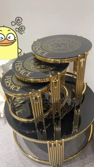 Italian Versace Table With 3in1 Sides Stood