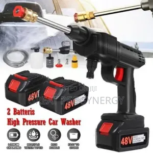 2 Batteries Portable High Pressure Automatic Car Washer