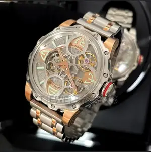 Premium Hanboro Men's Watch Original Chain Rose Gold/Silver