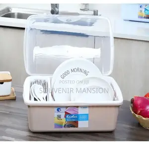 Plastic Plate Rack With Cover