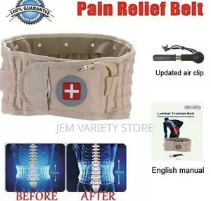 Inflatable Waist Belt Lumbar/Spinal-Cord Traction Device
