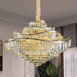1000mm Golden Crystal Chandelier Light