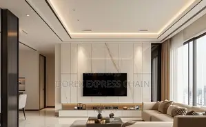 Compact Floating Console for Small Spaces